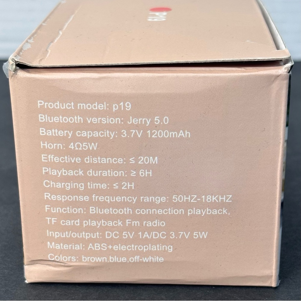 NIB Retro Bluetooth Speaker Vintage Decor Wireless Mini Portable Subwoofer - Picture 2 of 9
